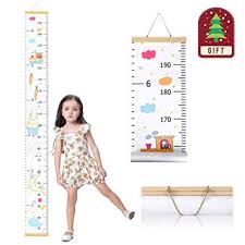 Wall Growth Chart Canvas And Wood Growth Chart For Kids Perfect Wall Decor Piece For Kids Room Baby Room Nursery Bedroom Height Measurement