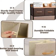 cabinet organizer with 5 fabric drawers