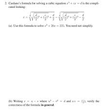 Formula For Solving A Cubic Equation 13
