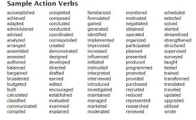 100 Resume Action Verbs For Promoting Your Skills Use
