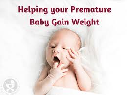 helping your pre baby gain weight