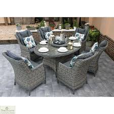 Miami 6 Seater Oval Dining Set The