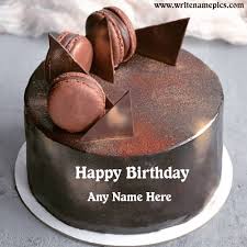 birthday chocolate cake with name edit