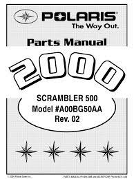 polaris scrambler 500 2000 parts manual