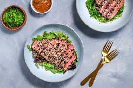 grilled tuna steaks with asian sesame