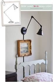 A Desk Lamp Becomes A Wall Light The