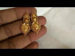 4 grams gold earrings model from grt