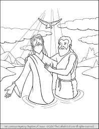 This is a new website we've launch to provide free printable catholic coloring pages and games for children. John The Baptist And Jesus Baptism Coloringge Preschool Lesson Craft Free Slavyanka