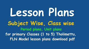 scert fln lesson plans period plans