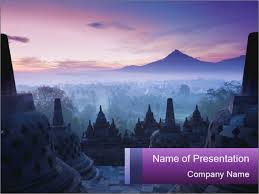 Borobudur Temple Powerpoint Template Infographics Slides