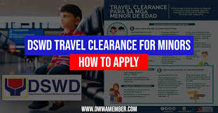get dswd travel clearance for minors