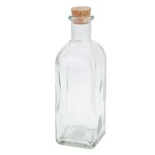 Cork Top Glass Bottle 500ml Home