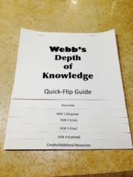 Depth Of Knowledge Dok Quick Flip Guide