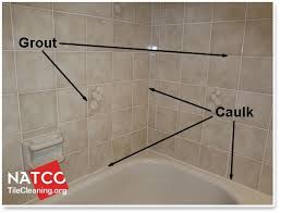 caulk be installed in a tile shower