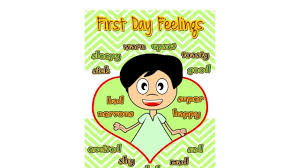 First Day Feelings Adjectives Poster Adjectives Anchor Chart Free Download