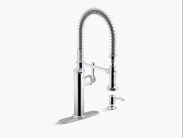 kohler chrome pulldown kitchen faucet