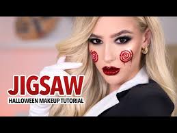 glam jigsaw halloween makeup tutorial