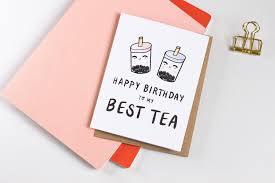 Create your own baby birthday party invitations. Personalized Best Friend Birthday Card Your My Best Tea Boba Etsy Birthday Cards For Friends Best Friend Birthday Cards Happy Birthday Drawings