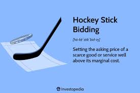 hockey stick bidding definition