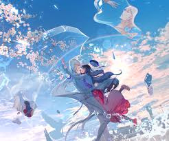 anime couple hd wallpaper