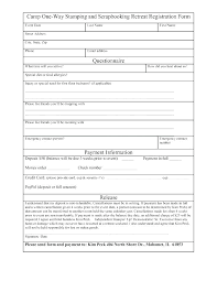 Membership Registration Form Template