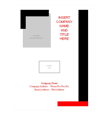 Report Cover Page Template Report Cover Page