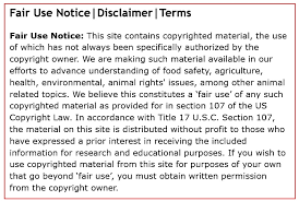 fair use disclaimer definition