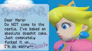 Dear mario i have baked a cake