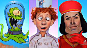 cartoon characters in real life