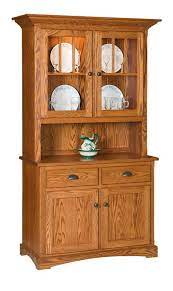 Two Door Solid Wood Mission Hutch And