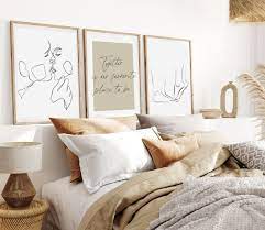 Bedroom Wall Artone Line Drawing