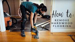 how to remove hardwood flooring the