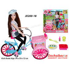 Búp bê Barbie có khớp (FuQier) - Xe bán kem JX200-18