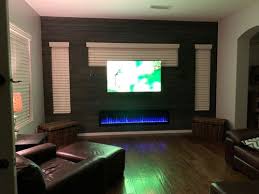wall mount electric fireplace slim