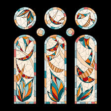 Premium Vector Stained Glass Windows
