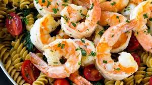shrimp and spinach pasta healthyand