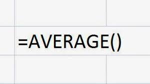 how to use average formula in excel