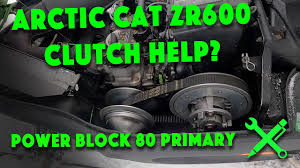 1999 arctic cat zr600 clutch issues