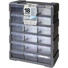 18 drawer small parts drawer cabinet