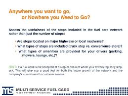Check spelling or type a new query. Evaluating Your Fuel Card Options Ppt Download