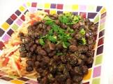 black beans with cumin and garlic