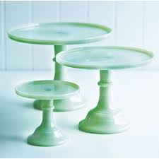 12 Milk Glass Cake Pedestal Stand