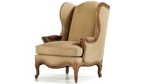 Beige Wing Backed Chair
