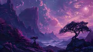 purple landscape 4k wallpaper free
