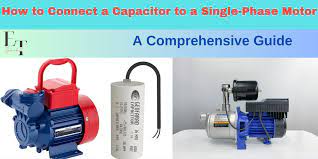 capacitor to a single phase motor