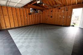 how to install garage floor tiles step