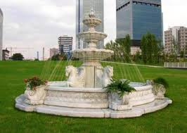 Large Marble Statue Fountain