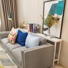 Slim Console Table Behind Sofa Side Bed