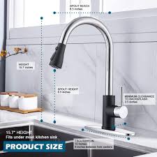 wewe kitchen sink faucet pull down