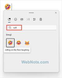 how to type rofl emoji in windows and